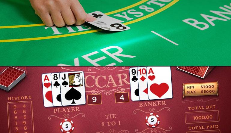 between Online Baccarat And Poker